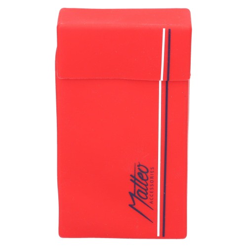 Pudełko silikonowe na papierosy MATTEO THICK red