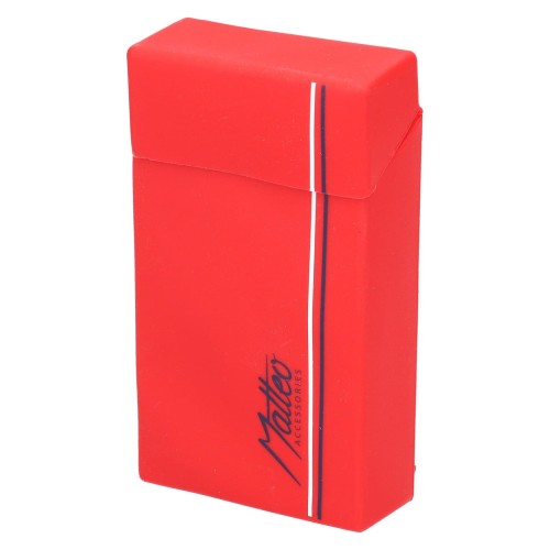 Pudełko silikonowe na papierosy MATTEO THICK red