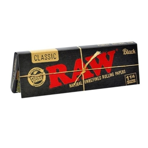 Bibułki RAW Black 1 1/4