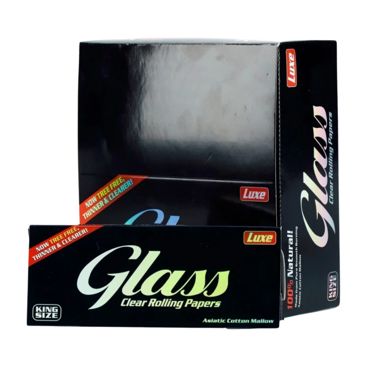 BIBUŁKA przeźroczysta GLASS LUXE King Size