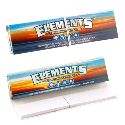 Bibułki Elements Connoisseur King Size Slim + Filt