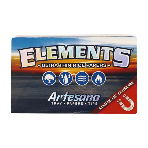 Bibułki Elements Artesano 1 1/4 + Tipy + Tacka