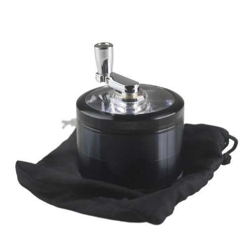 Metalowy Młynek 4-częściowy Hammercraft z Korbką 6cm