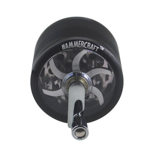 Metalowy Młynek 4-częściowy Hammercraft z Korbką 6cm