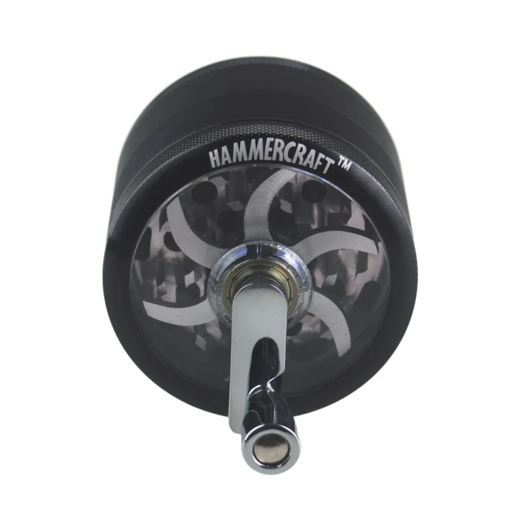 Metalowy Młynek 4-częściowy Hammercraft z Korbką 6cm