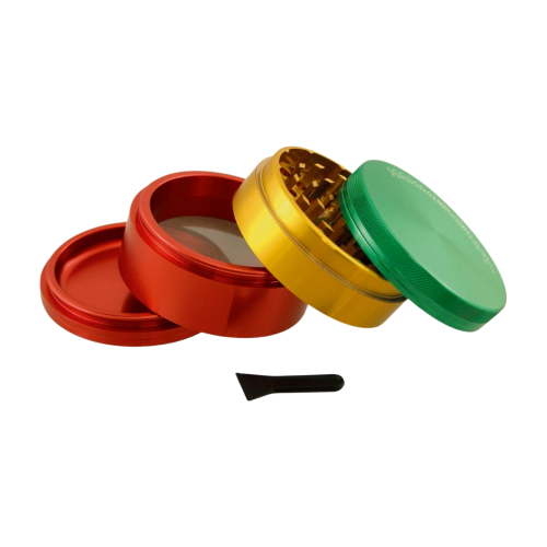 Młynek 4-częściowy HAMMERCRAFT z magnesem Rasta - 63 mm