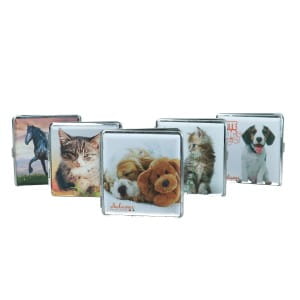 Papierośnica skóra animals - z obrazkiem zwierząt