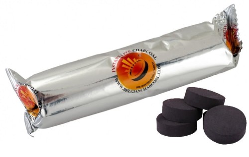 Węgielki samorozpalające 35mm Carbopol - 10 węgielków w rolce