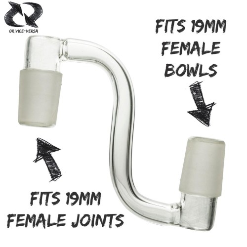Adapter wygięty CHONGZ 19mm-19mm męsko-męski