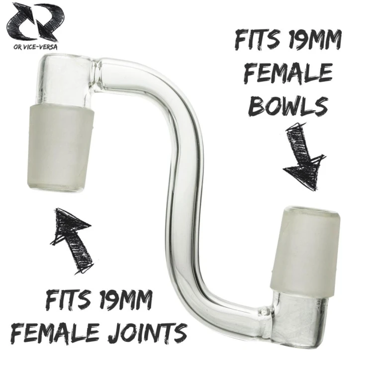 Adapter wygięty CHONGZ 19mm-19mm męsko-męski