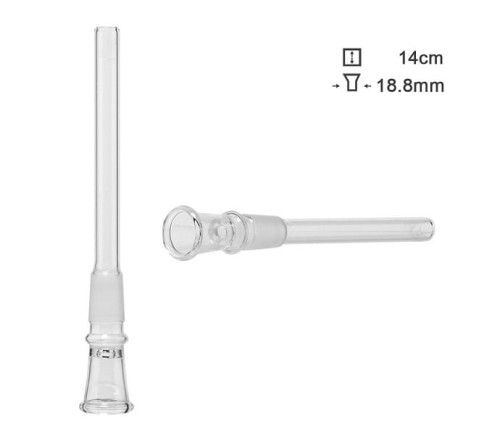 Cybuch szklany długi 14cm 18,8mm