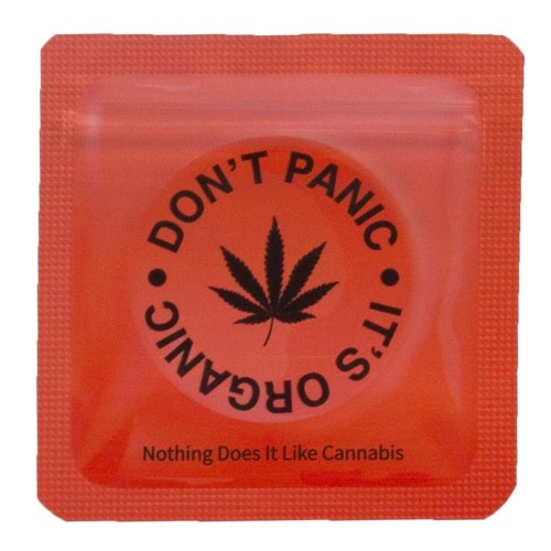 Torebka schowek Don't Panic 64x64 mm czerwona