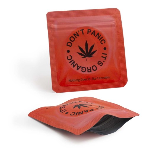 Torebka schowek Don't Panic 64x64 mm czerwona