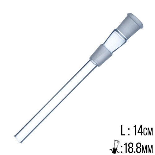 Przejściówka szklana 14cm 18,8mm