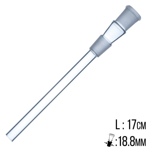 Przejściówka szklana 14cm 18,8mm
