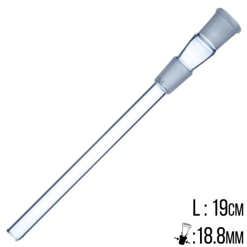 Przejściówka szklana 19cm 18,8mm