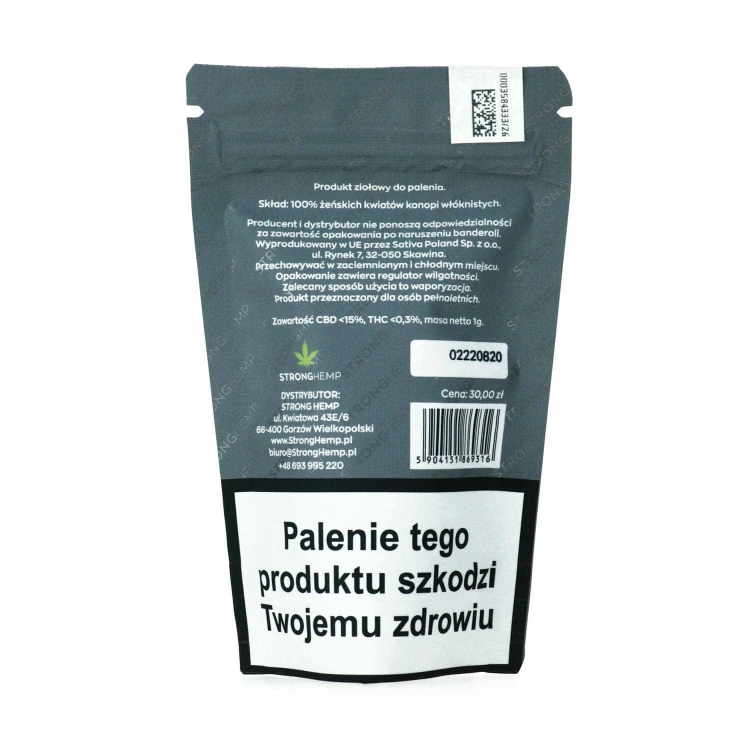 Susz konopny CBD „Super Silver Haze” o aromacie leśnym z nutami drewna sosnowego 1g