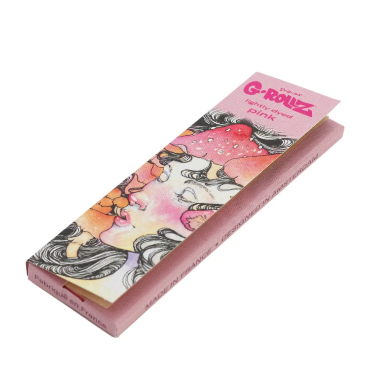 Bibułki G-Rollz Mushroom Pink 1 1/4