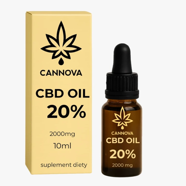 CANNOVA Natural CBD Oil 2000 mg - 20% - 10ml