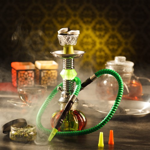Fajka wodna / Shisha 1-wężowa jamajka - JAMAJCA 28cm