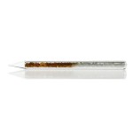 Szklany Dabber z Kryształkami - Miodowo-Biały