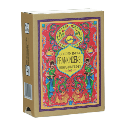 Kadzidełka Stożkowe Golden India 10 szt. - Frankincense