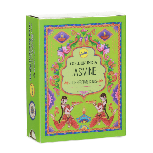 Kadzidełka Stożkowe Golden India 10 szt. - Jasmine