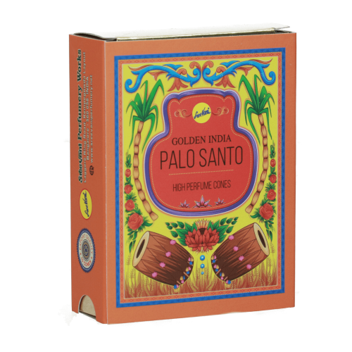 Kadzidełka Stożkowe Golden India 10 szt. - Palo Santo