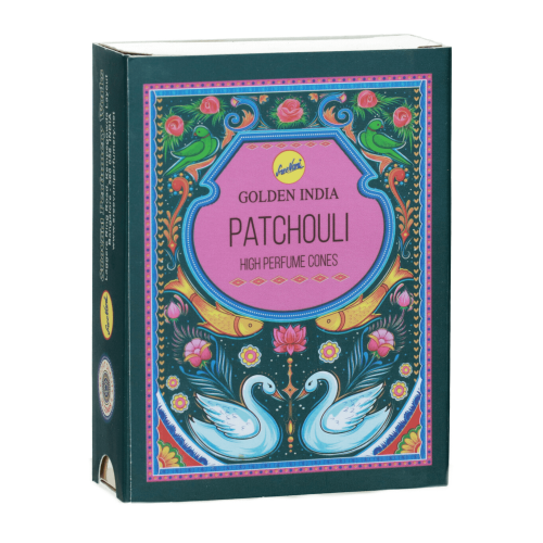 Kadzidełka Stożkowe Golden India 10 szt. - Patchouli