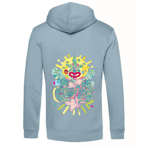 Bluza z Kapturem Lord Haze / Unikatowe Bonga - Błękitna - Rozmiar: M