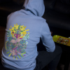 Bluza z Kapturem Lord Haze / Unikatowe Bonga - Błękitna - Rozmiar: M