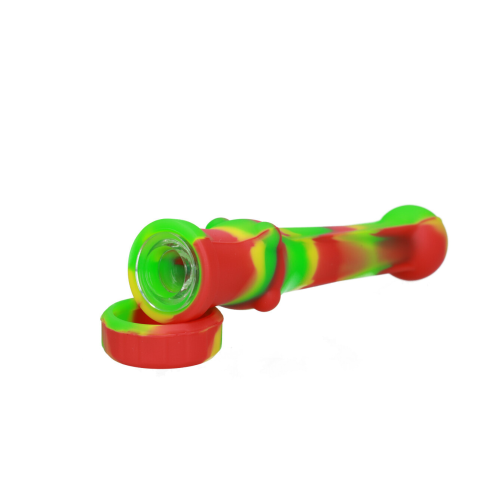 Lufka Silikonowa ze Szklanym Cybuchem 11,5 cm - MIX kolor