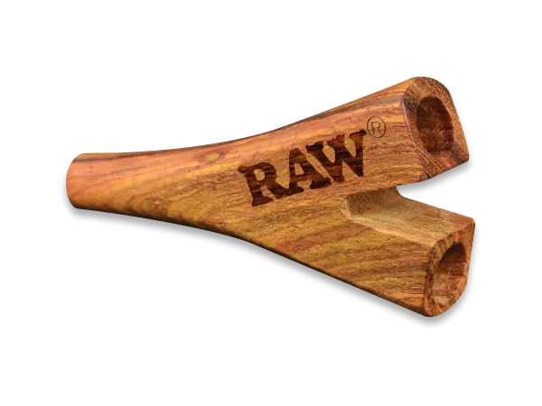 Drewniany Uchwyt/Ustnik do Dwóch Jointów King Size RAW Double Barrel