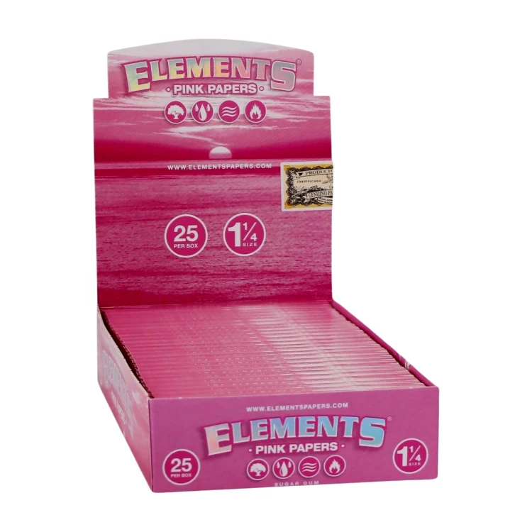 Bibułki Elements PINK 1 1/4