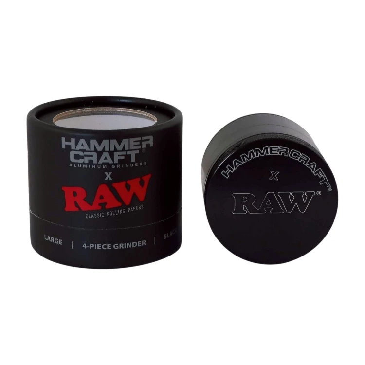 Młynek metalowy Hammercraft X RAW Black 4-część 61 mm