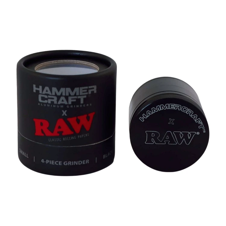 Młynek metalowy Hammercraft X RAW Black 4-część 48 mm