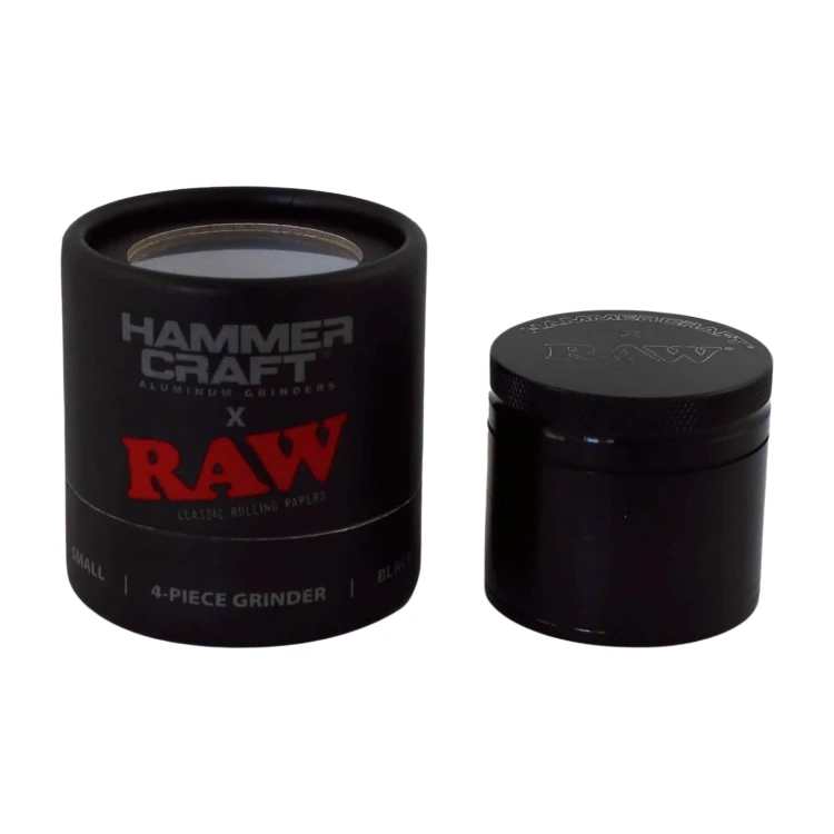 Młynek metalowy Hammercraft X RAW Black 4-część 48 mm