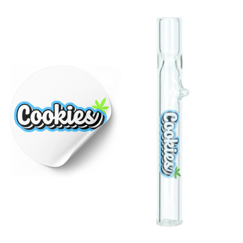 Lufka szklana z grafiką COOKIES - 9 cm