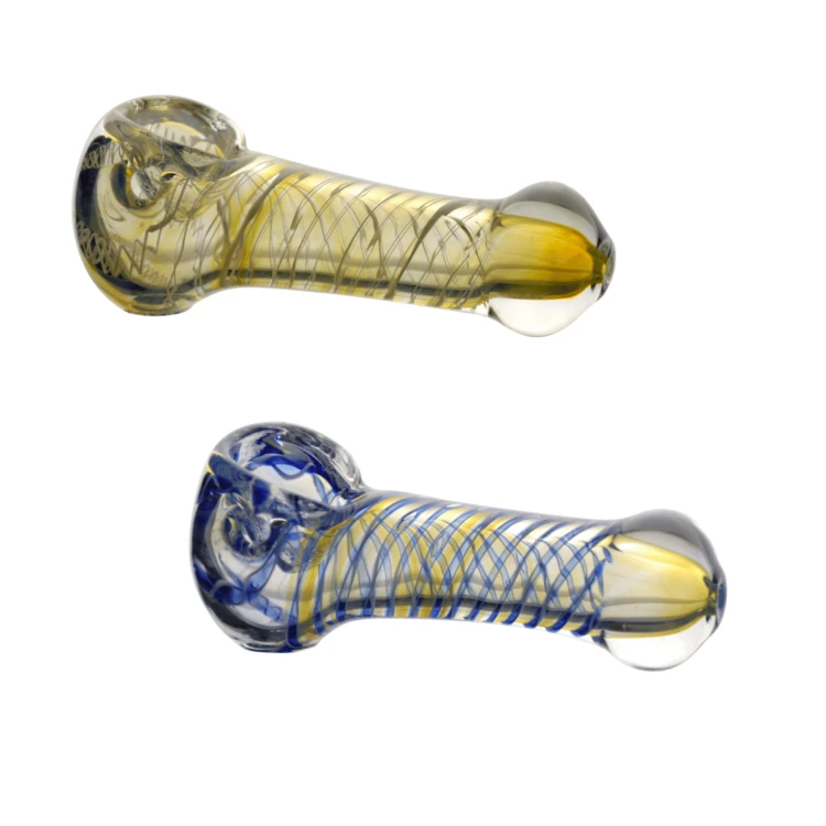 Lufka szklana BOWL Swirl 9cm MIX