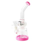 Bongo szklane z filtracją Pink Cat 26 cm 14,5 mm