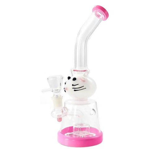 Bongo szklane z filtracją Pink Cat 26 cm 14,5 mm