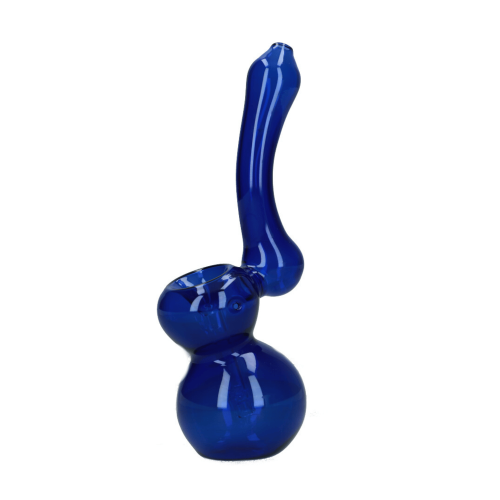 Szklany bubbler Plain 13,5 cm niebieski