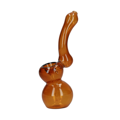 Szklany bubbler Plain 13,5 cm miodowy