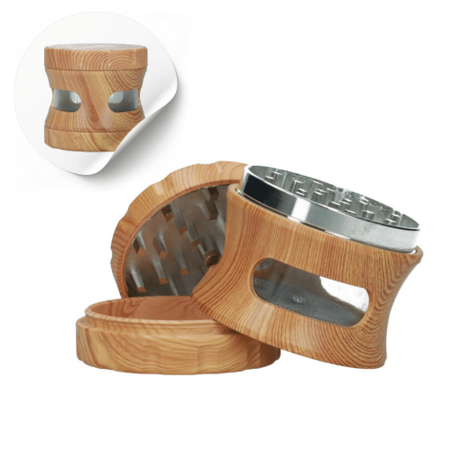 Młynek metalowo-akrylowy Maroko 3 części 63 mm MIX kolor
