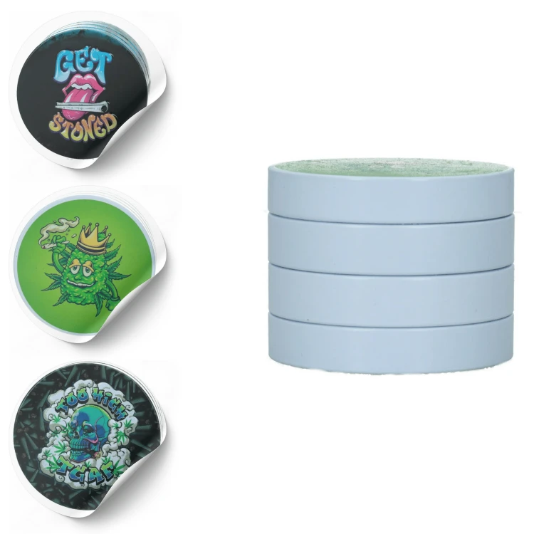 Młynek metalowo-akrylowy Abstract 4 części 63 mm MIX kolor