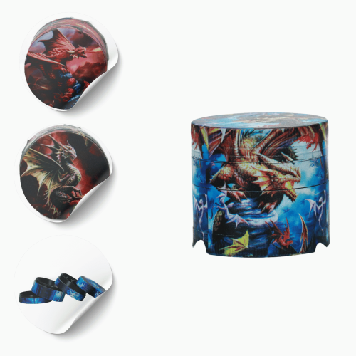 Młynek metalowy Dragon 4 części 40 mm MIX wzorów