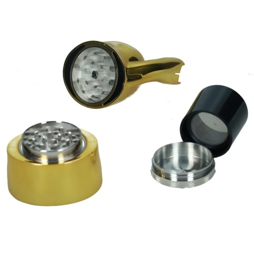 Młynek metalowo-akrylowy Kitty 4 części 77 mm