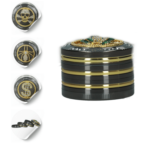 Młynek metalowy Diamond 4 części 52 mm MIX kolor
