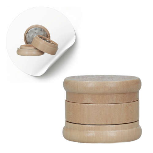 Młynek metalowo-drewniany Pine 3 części 60 mm