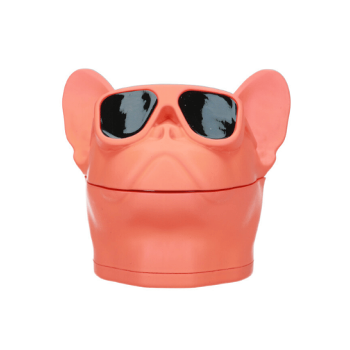 Młynek metalowo-akrylowy Dog 4 części 75 mm MIX kolor